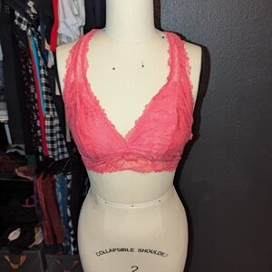 Hot Pink Lace Bralette